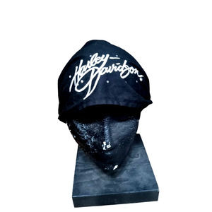 Ladies Harley Davidson stretch fit black Bandera Dew rag